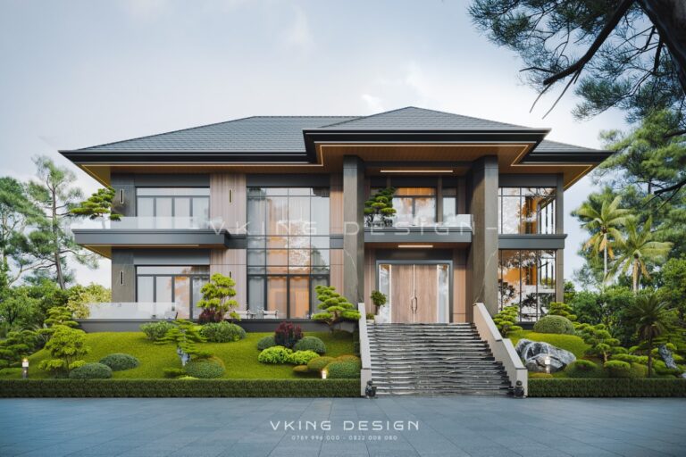 Biệt thự 2 tầng mái Nhật